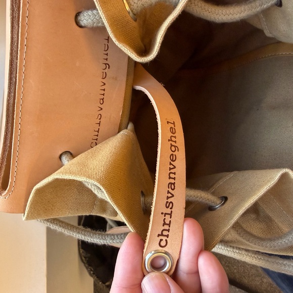 Elegant Tan Canvas Backpack